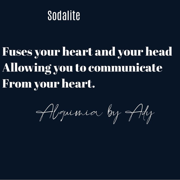 Oversized multi charms 18” Sodalite beaded silver big cross necklace bohemian - Picture 4 of 5